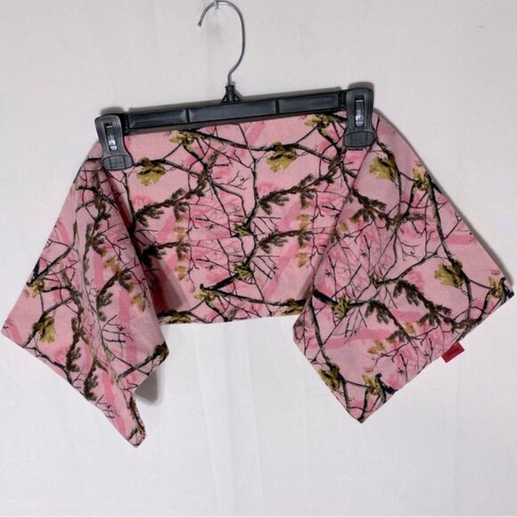 Country Stitched Pink Woodlands Camo Flannel Infinity Scarf - Picture 12 of 13